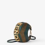 FENDI graphy Mini Mini-bag in leather and suede with two-tone inlay - Image 2